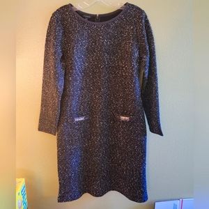 Talbot's wool dress with silver accents NWT
